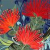 Pohutukawa Flower Illustration Paint By Numbers