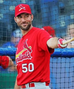 Professional Baseball Pitcher Adam Wainwright Paint By Numbers