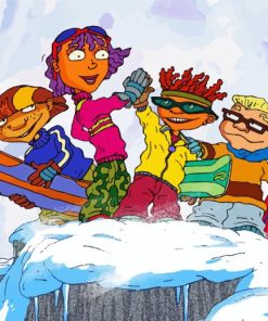 Rocket Power In Snow Paint By Numbers