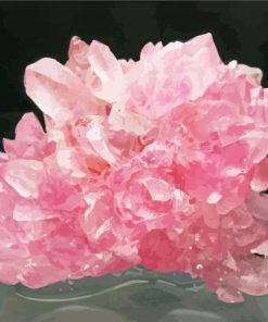 Rose Quartz Crystals Paint By Numbers