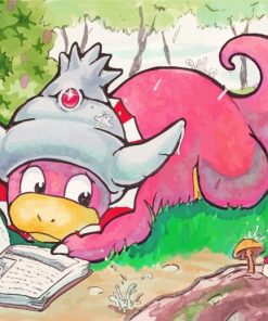 Slowking Reading Art Paint By Numbers