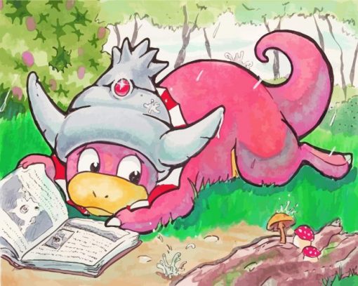 Slowking Reading Art Paint By Numbers