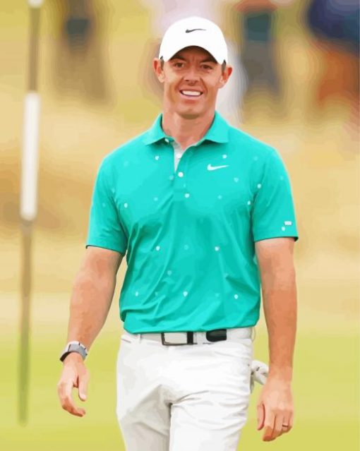 The Golf Player Rory Mcllroy Paint By Numbers