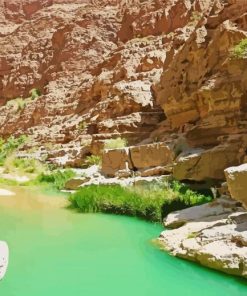 Wadi Ash Shab River Oman Paint By Numbers