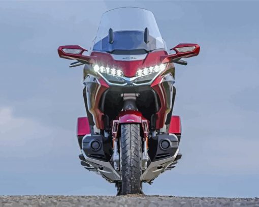 Aesthetic Honda Gold Wing Motorcycle Paint By Numbers