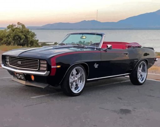 Black 69 Camaro Car Paint By Numbers