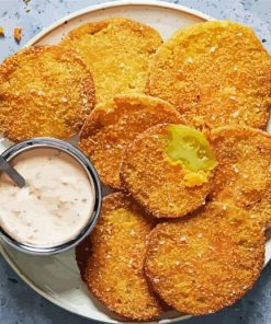 Delicious Fried Green Tomatoes Paint By Numbers