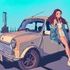 Mini Anime Car Paint By Numbers