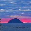 Pink Sky In Ailsa Craig Paint By Numbers