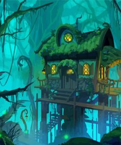 Swamp Wizards Cottage Paint By Numbers