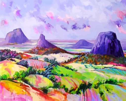 Glass House Mountains Paint By Numbers