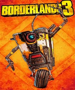 Borderlands Claptrap Game Paint By Numbers