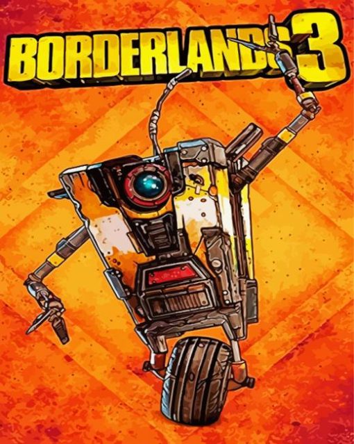 Borderlands Claptrap Game Paint By Numbers