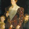 Camilla Gonzaga And Her Three Sons Paint By Numbers